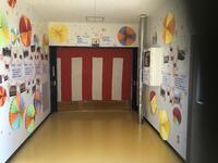 体育館入口装飾